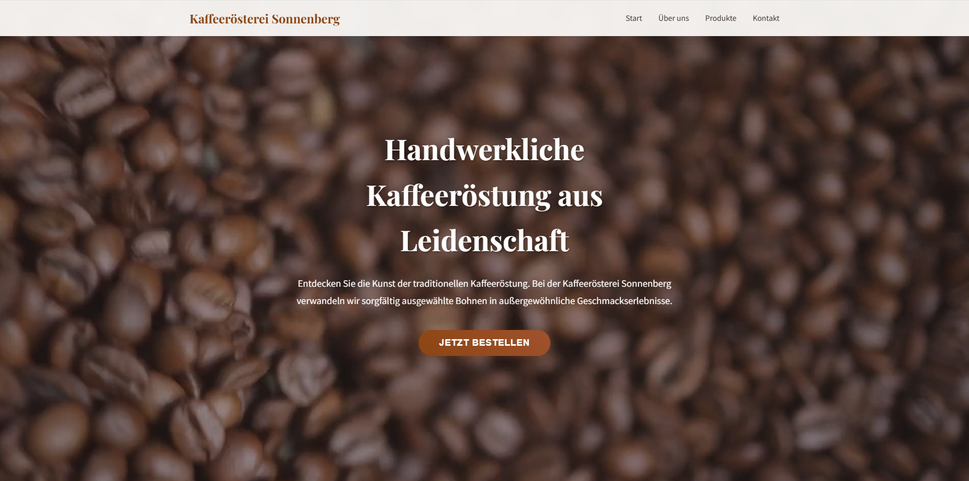 Landingpage Projekt 1